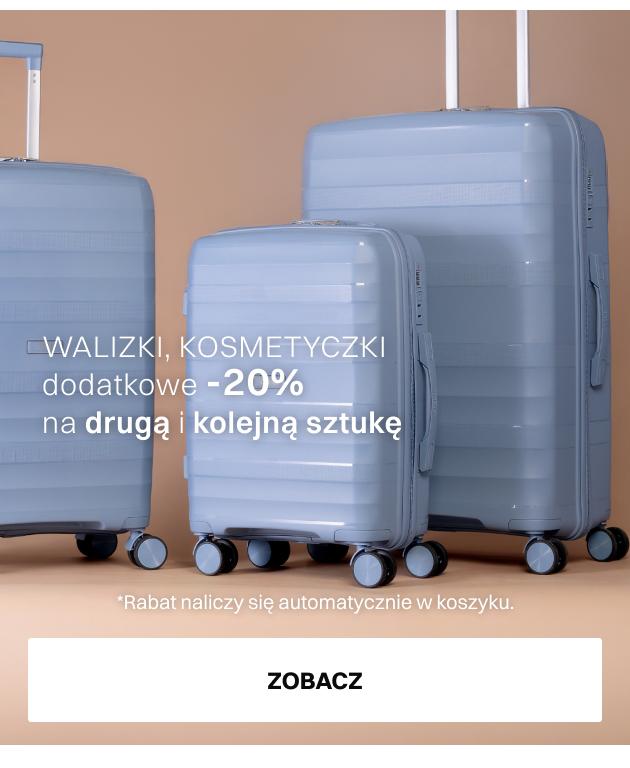 Walizki, kosmetyczki DODATKOWE -20% na DRUGĄ i każdą kolejną