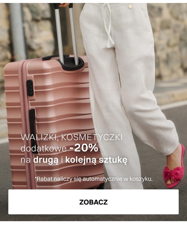 Walizki, kosmetyczki DODATKOWE -20% na DRUGĄ i każdą kolejną