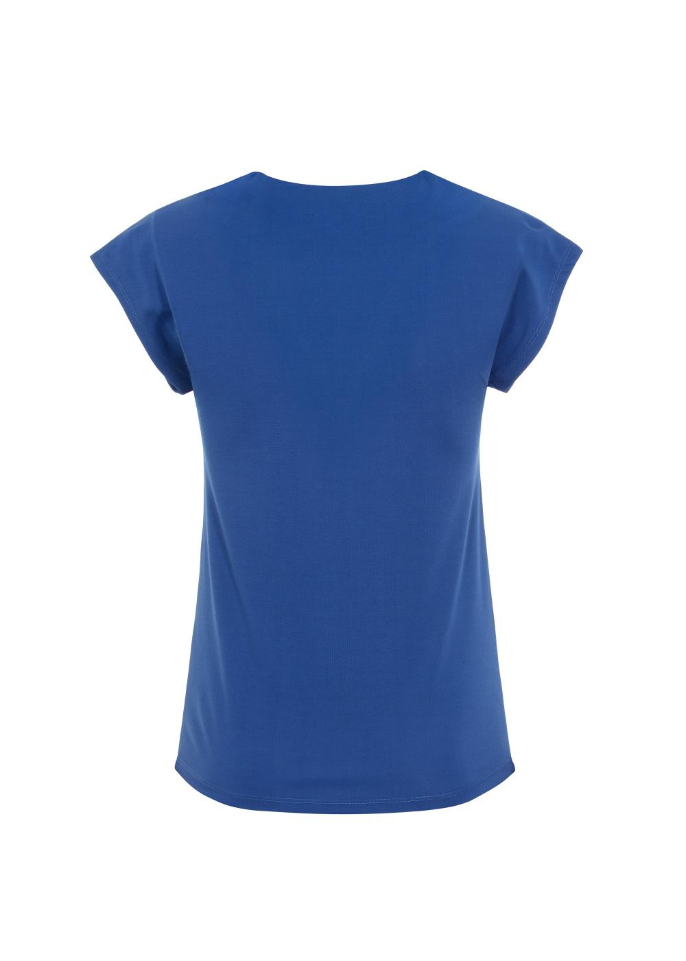 Niebieska bluzka basic damska BLUDT-0075-61(W20)