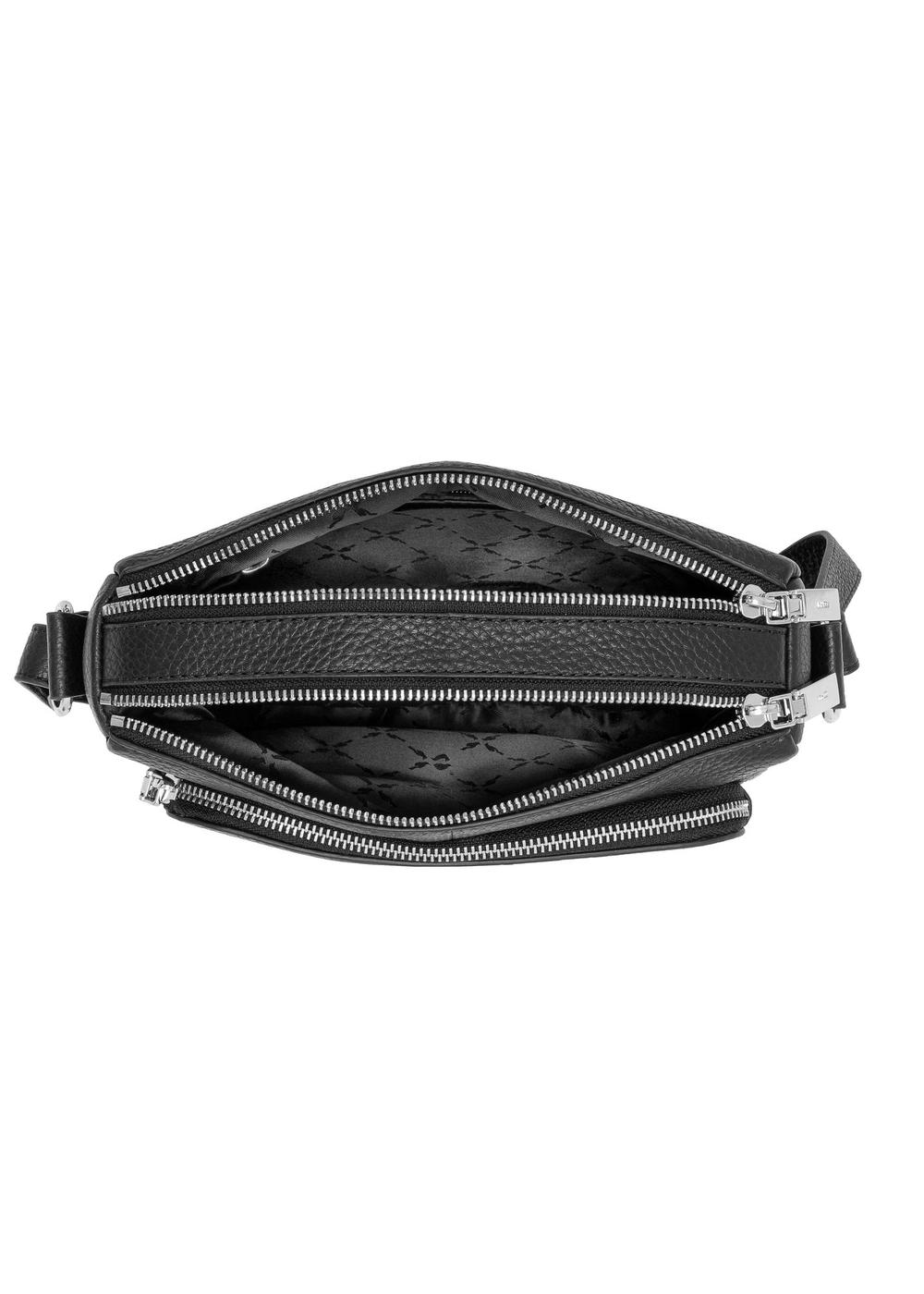 Czarna skórzana torebka na ramię TORES-0983-99(W24)