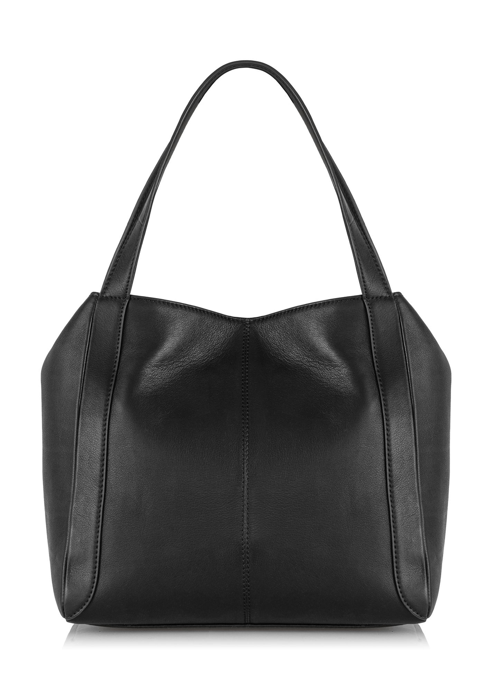 Czarna torebka damska ze skóry naturalnej TORES-0938-99(Z23