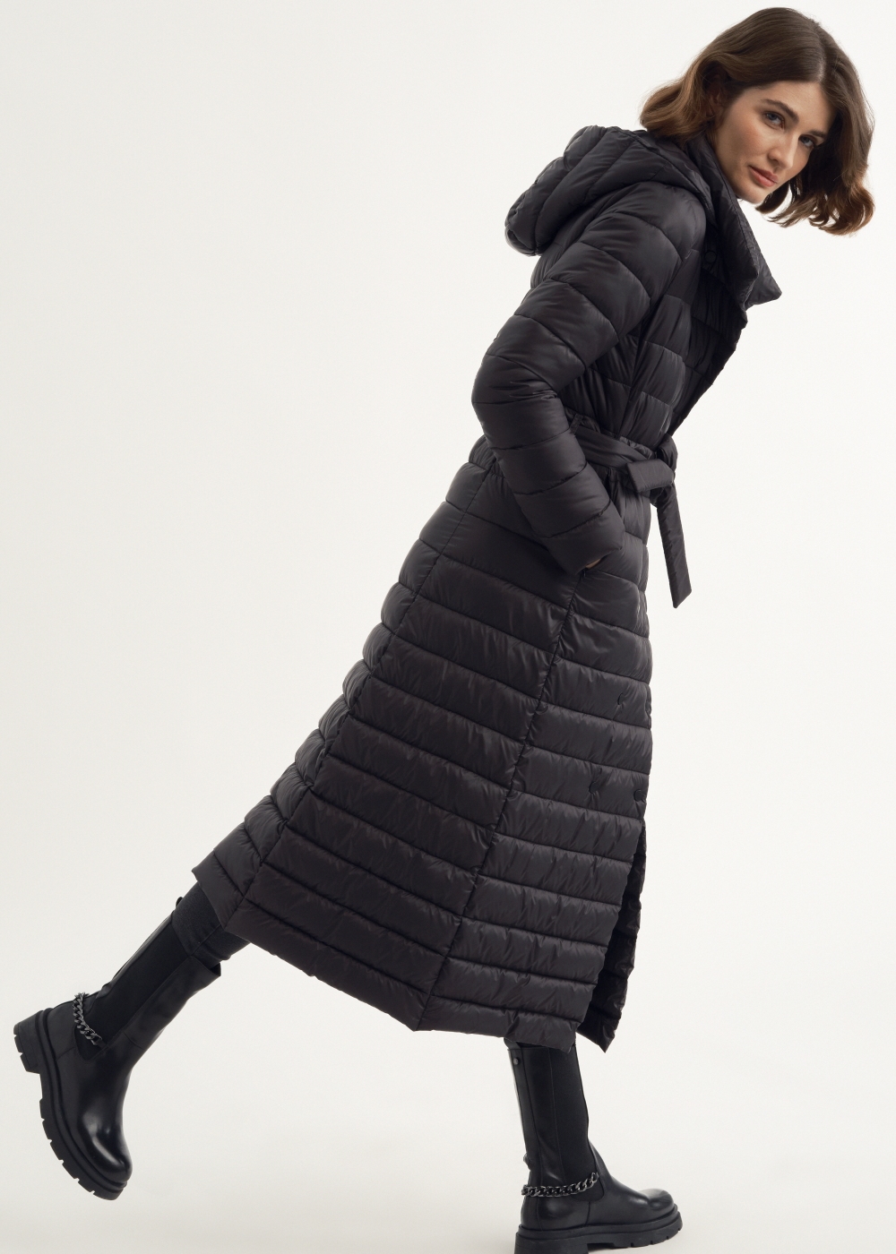 kou Lekka kurtka pikowana damska z kapturem KURDT-0458-99(Z23