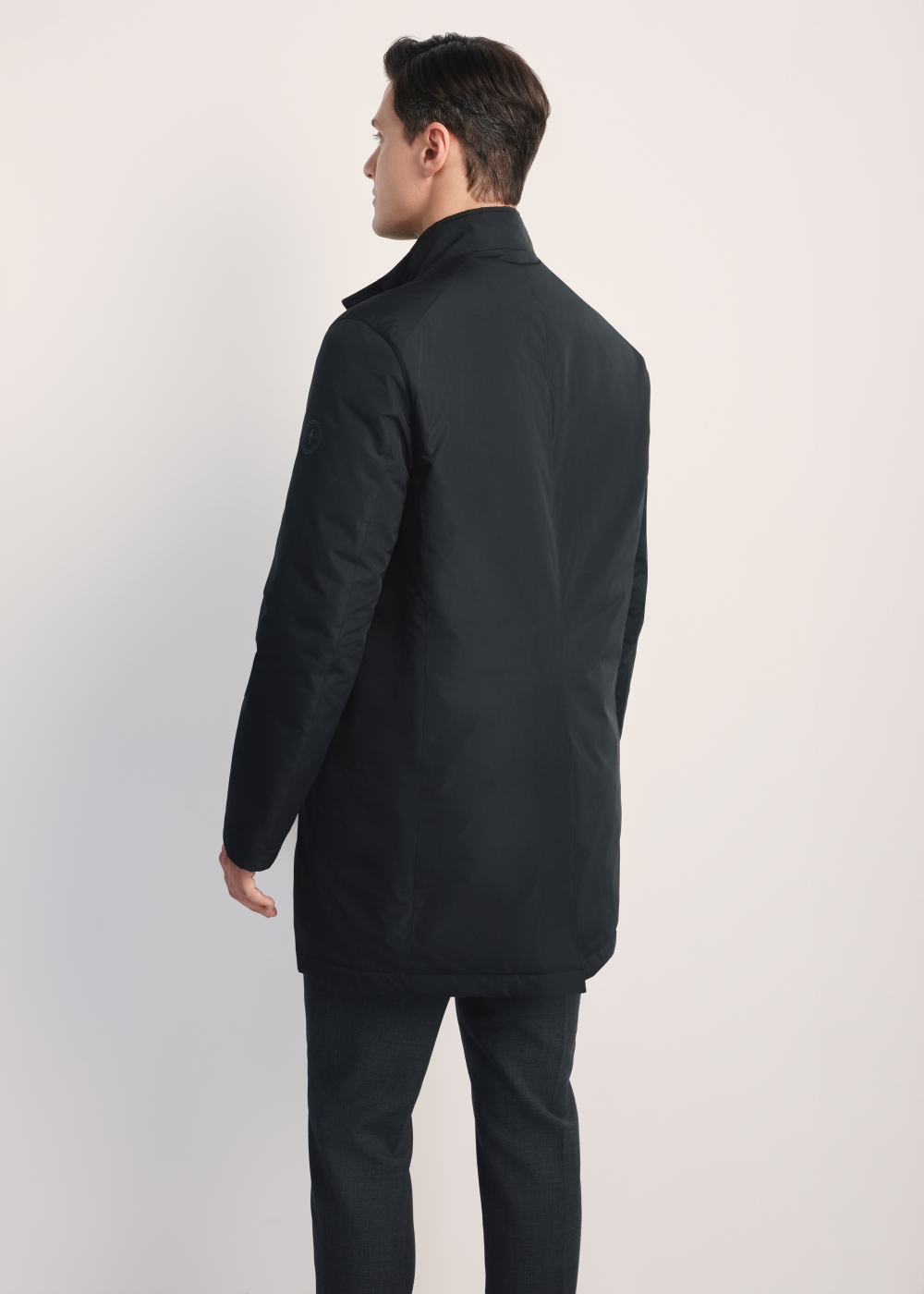 Czarna przejściowa kurtka męska KURMT-0388-99(Z25) | OCHNIK