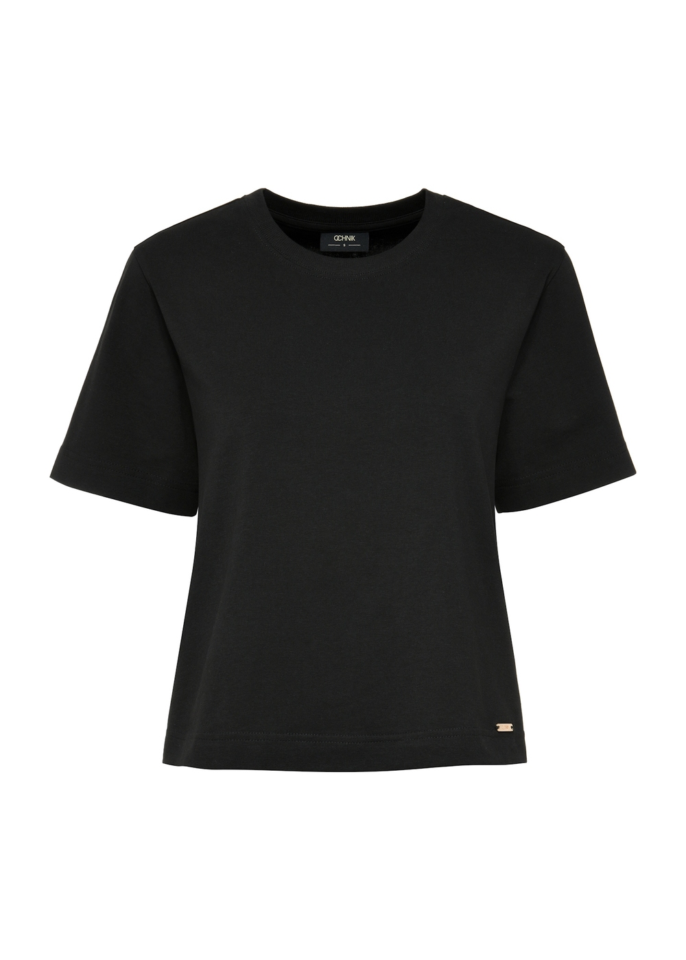 ◎NEITHERS◎ BASIC SS TSHIRT FOR WOMEN BLACK NEB3MWTS101BK Czarny T-shirt damski basic TSHDT-0120-99(W24) | OCHNIK
