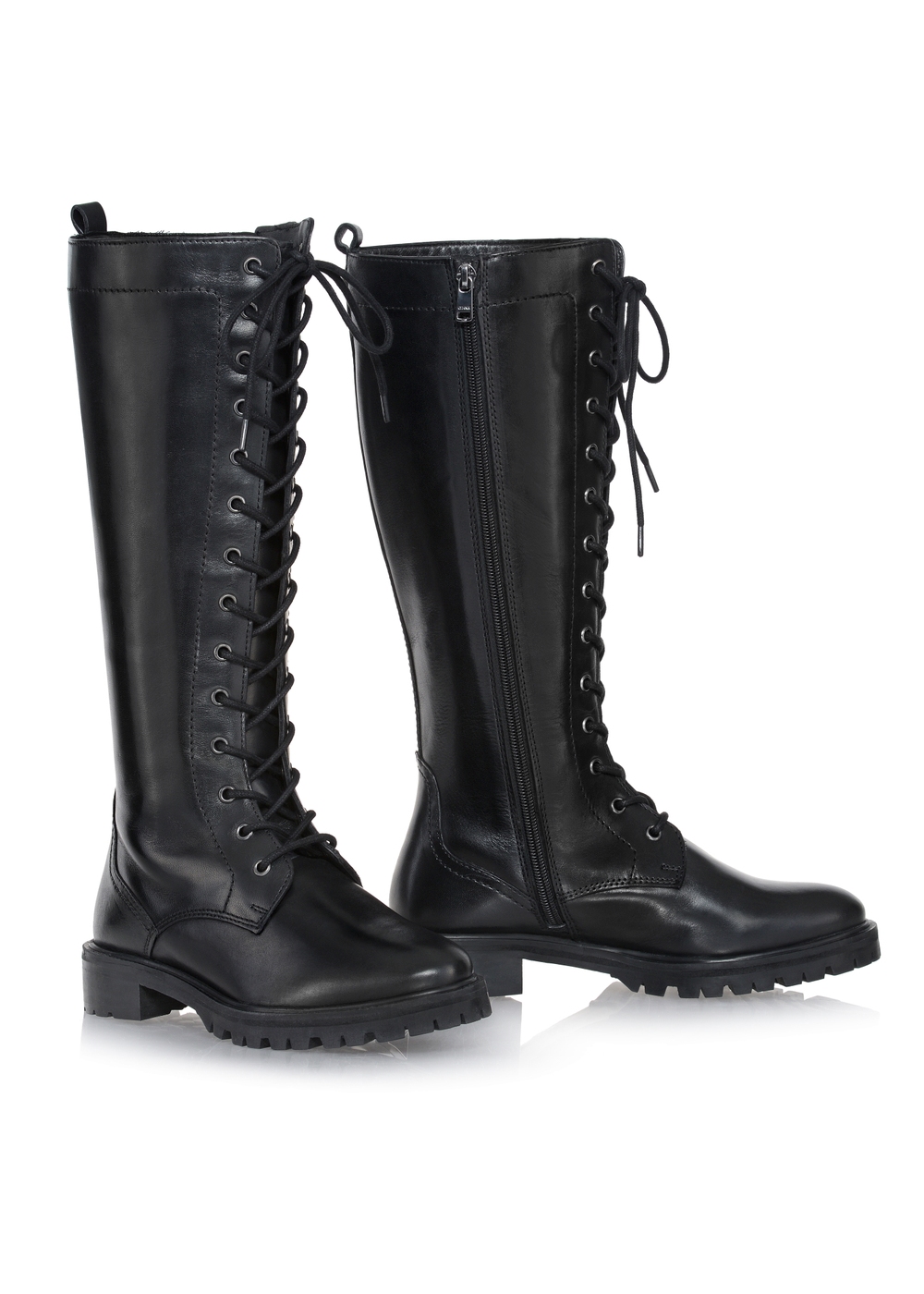 ぴょん Ciemnobrązowe botki z tkaniny na słupku FLYNN