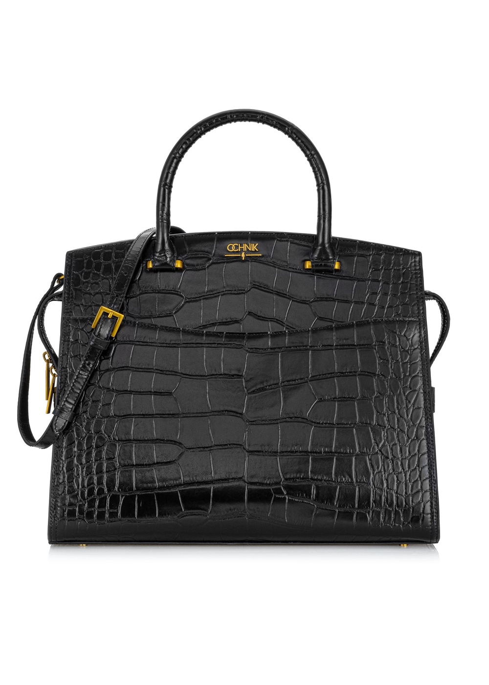 Skórzana elegancka torebka damska croco TORES-1060-97(Z24