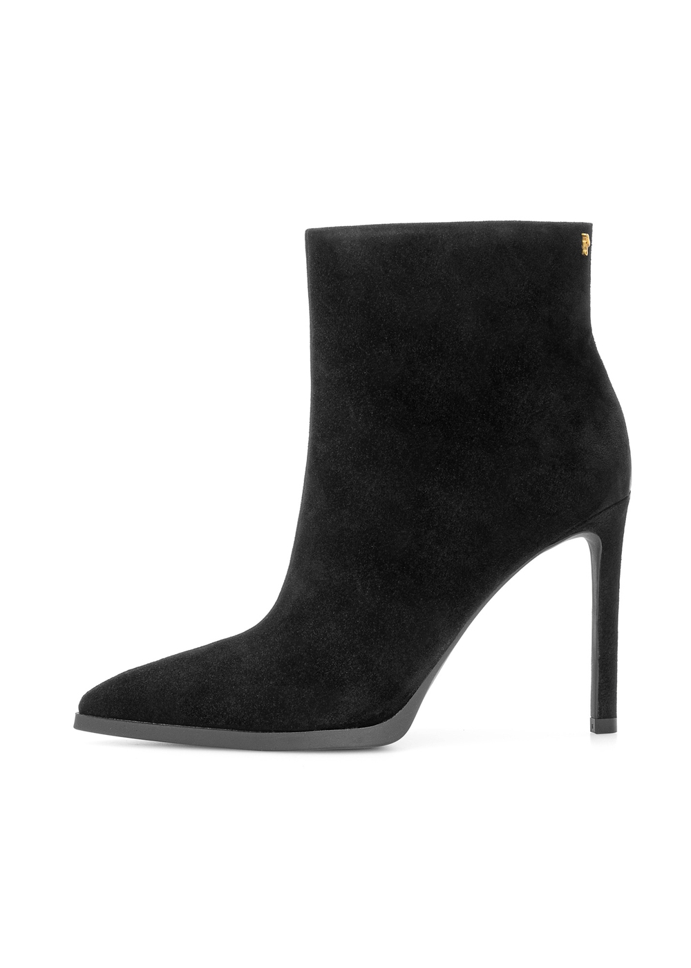 NY様 Czarne zamszowe botki na szpilce BUTYD-1207-99(Z25) | OCHNIK