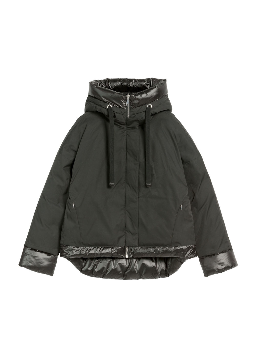 Czarna kurtka damska oversize KURDT-0605-99(Z25) | OCHNIK