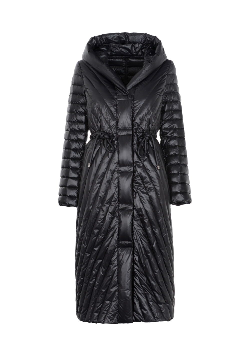 Długa jesienna kurtka damska z kapturem KURDT-0322-99(Z21) | OCHNIK