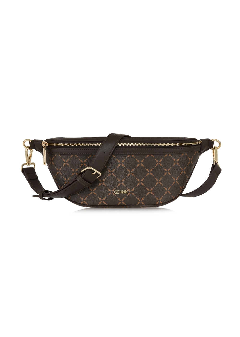 Brązowa nerka z monogramem TOREC-0981A-89 (Z25) | OCHNIK