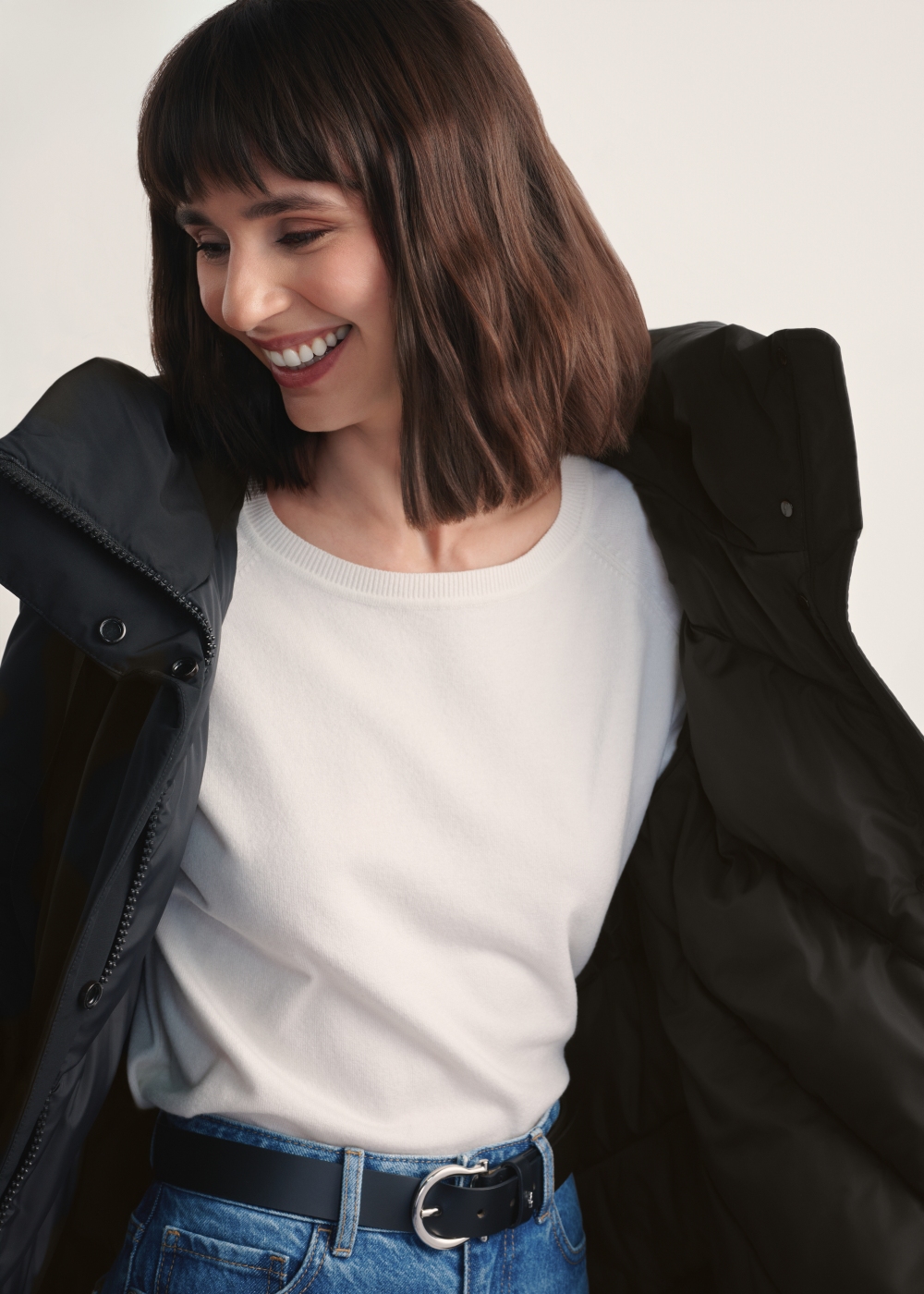 Чорна зимова жіноча куртка KURDT-0583-99(Z25) | OCHNIK