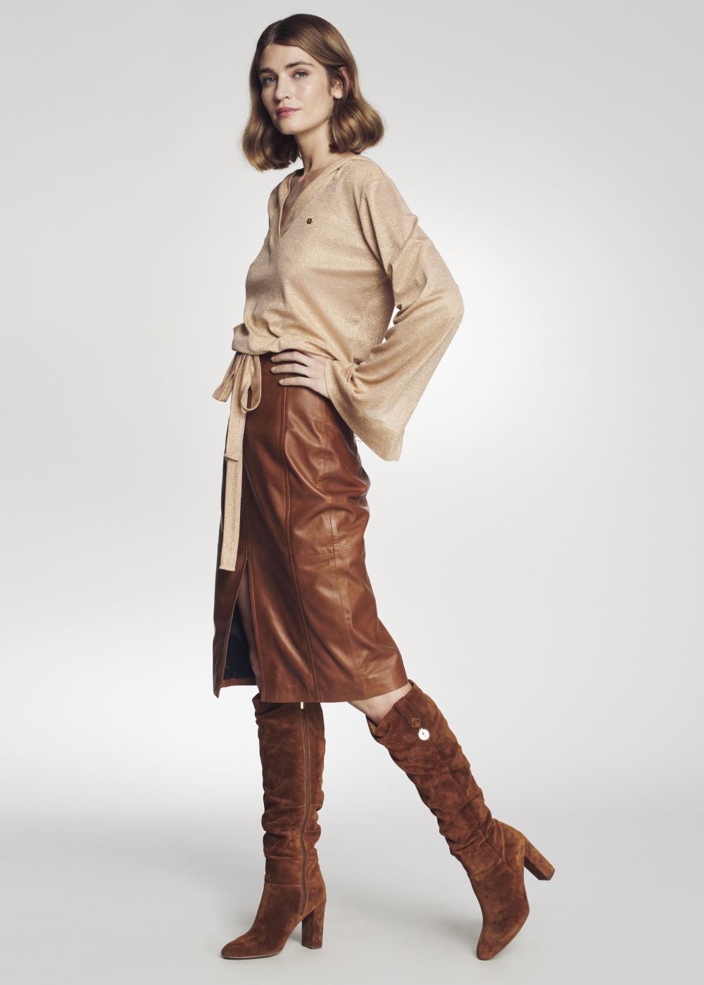 Spódnica damska SPCDS-0056-1156(Z21) | OCHNIK