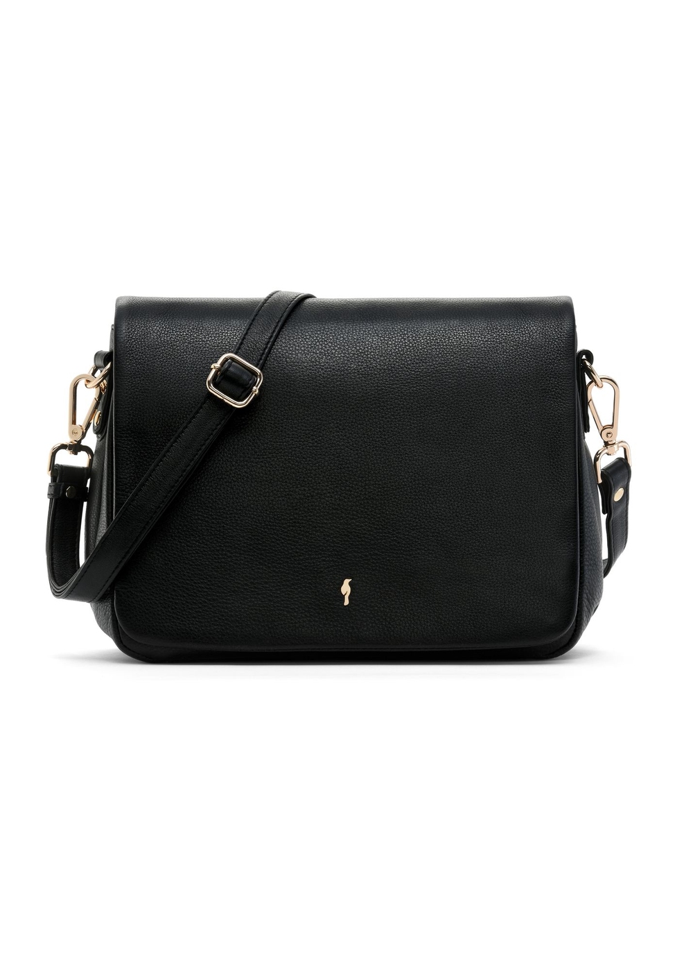 Czarna skórzana torebka damska TORES-1087-99(W25) | OCHNIK