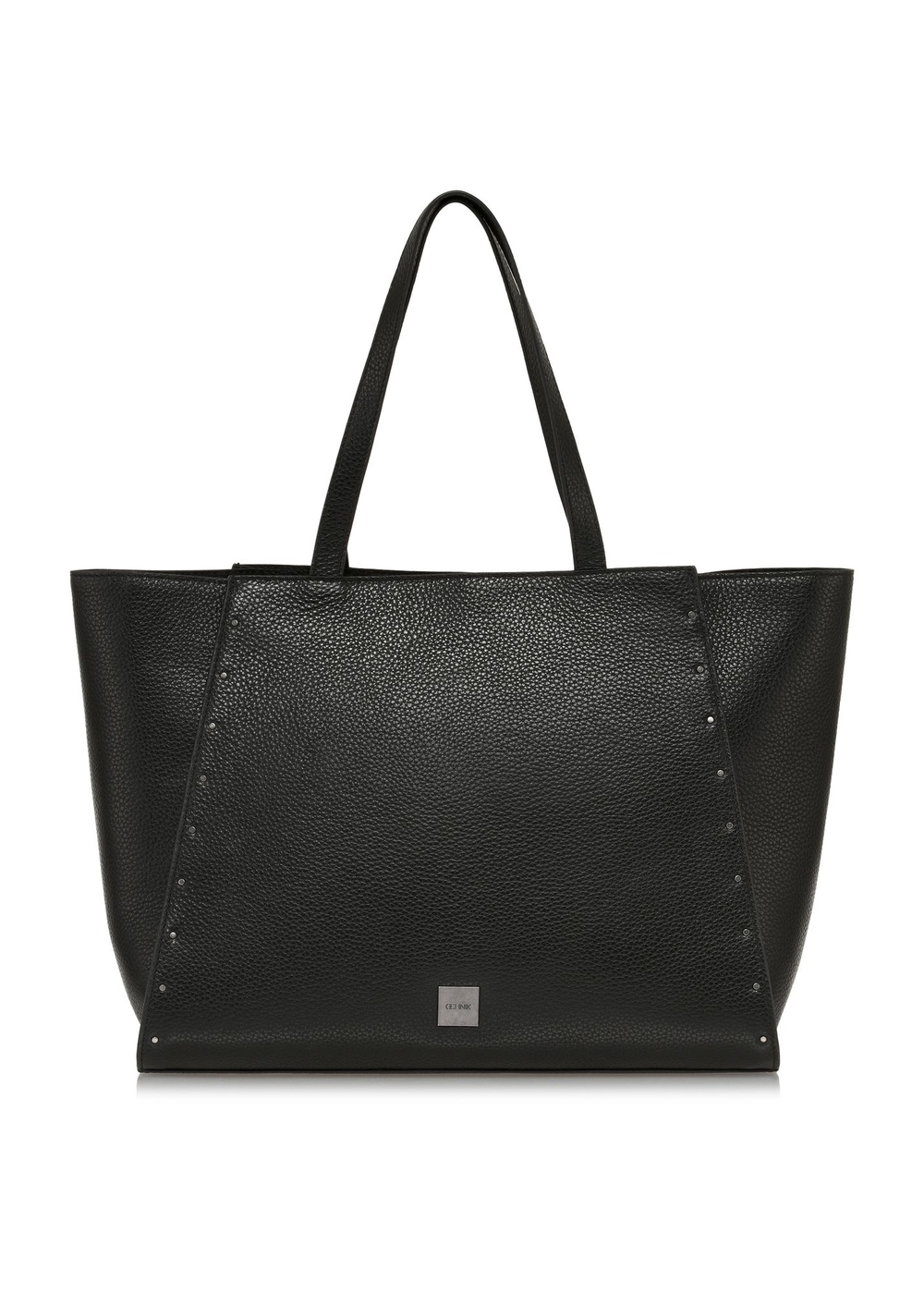 Czarna skórzana shopperka damska TORES-1035-99(Z24) | OCHNIK