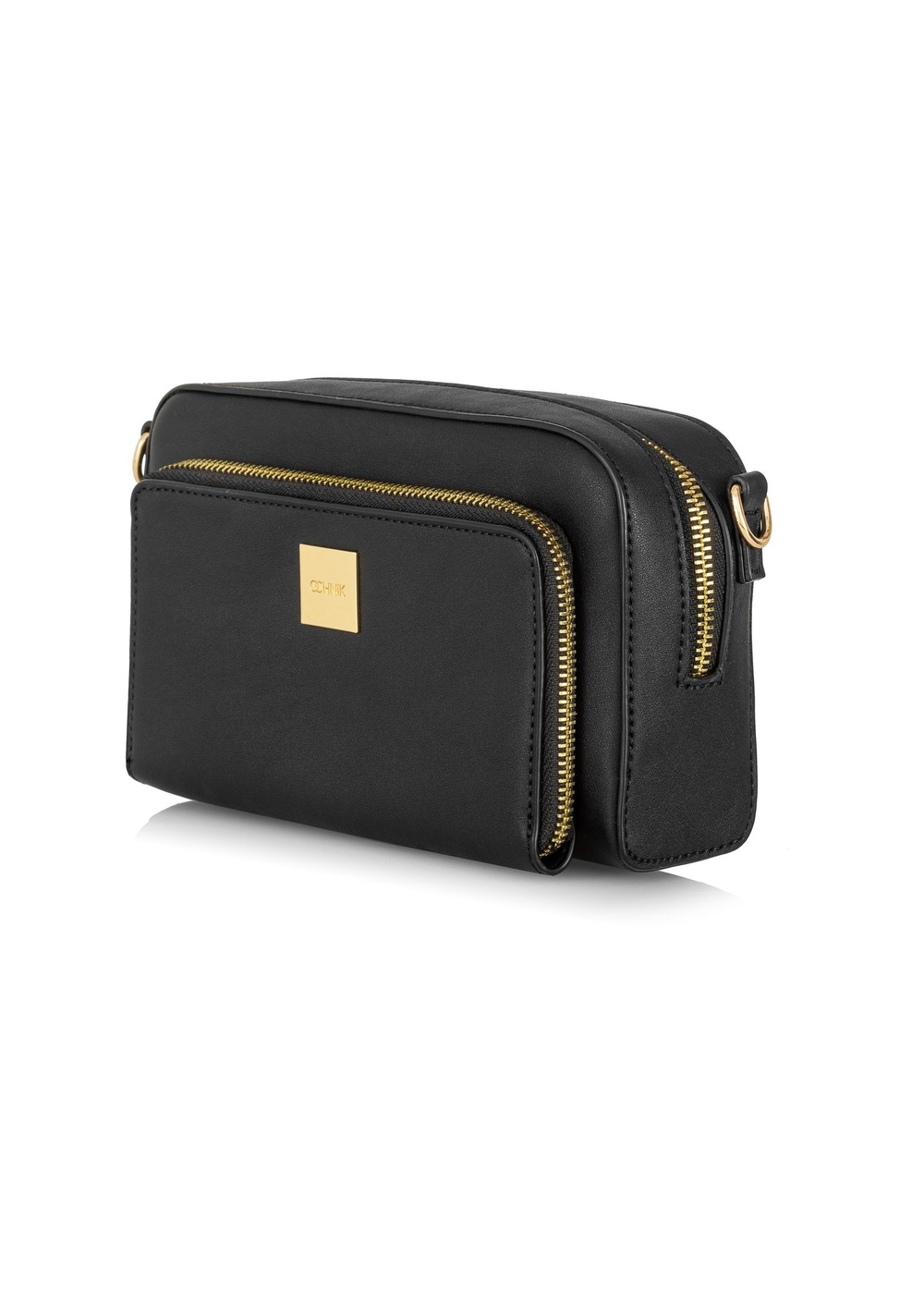 Mała czarna torebka cross body TOREC-0904-99(W24) | OCHNIK