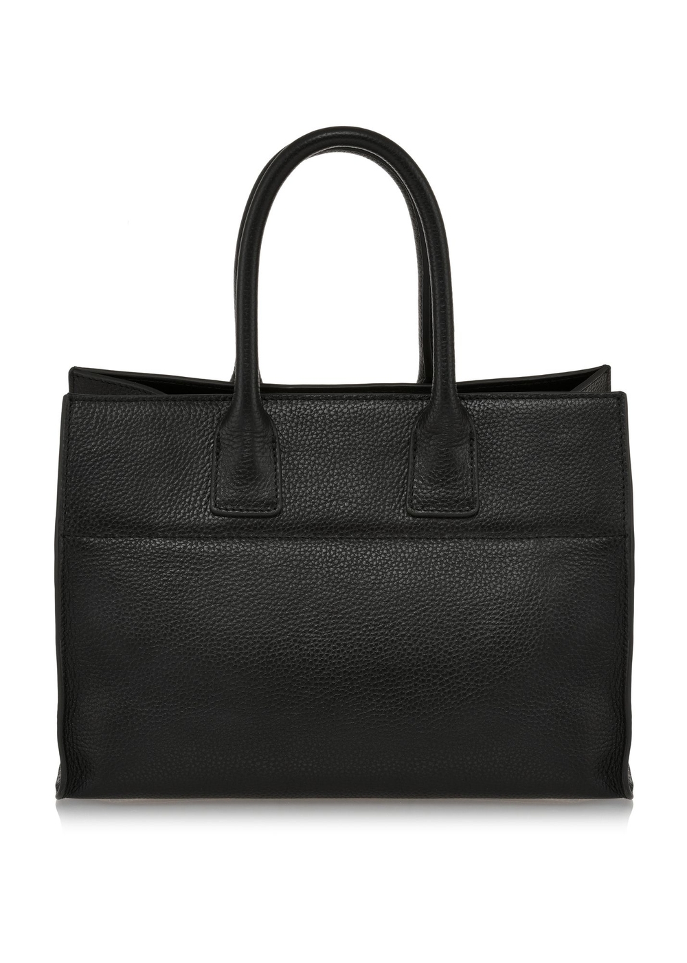 Czarna skórzana shopperka damska TORES-1069-99(Z24) | OCHNIK