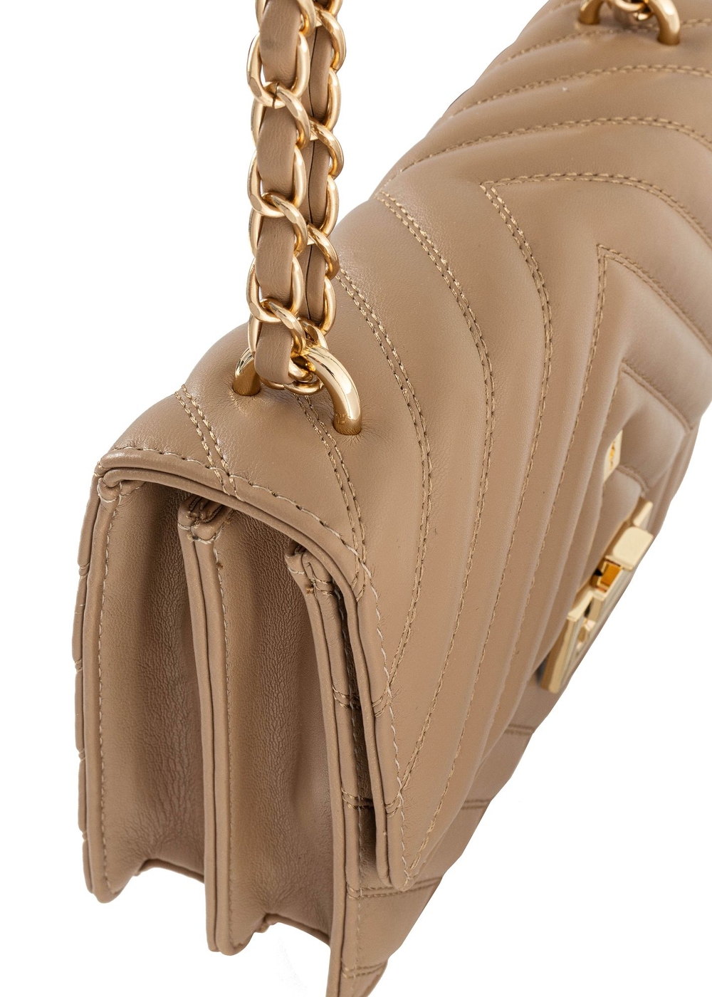 ※RT-170805ページ Torebka pikowana w kolorze ciemnobeżowym TOREC-0528C-82(W25