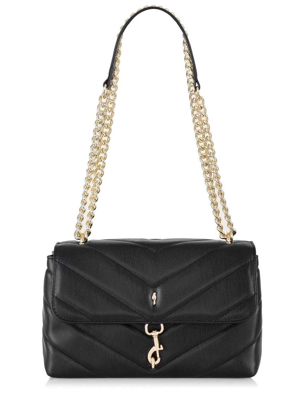 Czarna pikowana torebka damska TOREC-0823-98(Z23) | OCHNIK