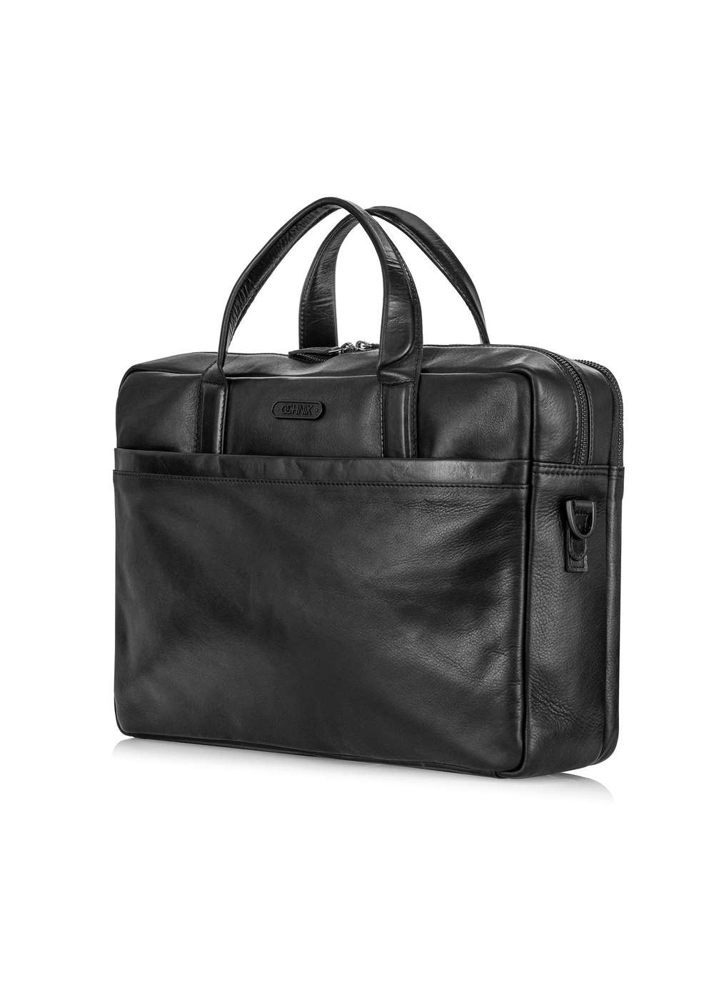 Czarna skórzana torba męska TORMS-0438-99(Z24) | OCHNIK