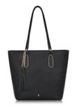 Czarna damska torebka shopper TOREC-0905A-99(W25)