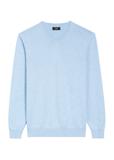 Niebieski sweter męski z logo SWEMT-0159A-61(Z25)