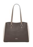 Torebka shopper w kolorze chłodnego beżu TOREC-1260-1K(Z26)