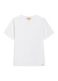 Biały bawełniany T-shirt damski TSHDT-0165-0A(Z26)