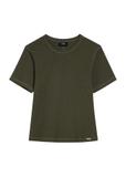 T-shirt damski w kolorze khaki TSHDT-0145-55(Z25)