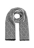 Duży szary szalik damski w monogram SZADT-0130A-91(Z25)