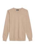 Camelowy bawełniany sweter męski SWEMT-0114A-24(Z25)