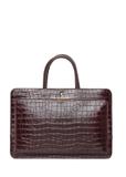 Skórzana bordowa torba na laptopa croco TORES-1321-4D(Z26)