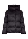 Czarna puchowa kurtka damska KURDT-0585-99(Z25)