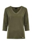 Khaki bluzka damska BLUDT-0156-55(W25)