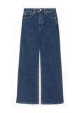 Jeansowe granatowe spodnie damskie JEADT-0013-7D(Z26)