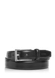 Black leather men's belt PASMS-0244-99(Z24)