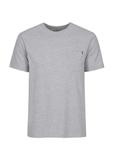 Szary basic T-shirt męski TSHMT-0097-91(W23)