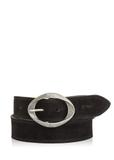 Black Suede Women's Belt PASDS-0318-99(Z24)