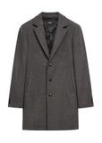 Wełniany płaszcz męski w jodełkę PLAMT-0006-9C(Z26)
