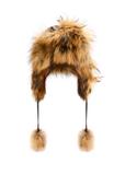 Czapka damska z futrem naturalnym z jenota CZADF-0048-9J(Z26)