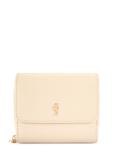 Mały kremowy skórzany portfel damski PORES-0802R-0B(W26)