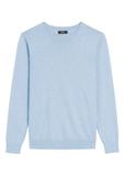 Niebieski bawełniany sweter męski SWEMT-0114A-61(Z25)