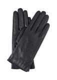 Czarne skórzane rękawiczki damskie REKDS-0001-99(Z23)