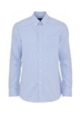 Błękitna koszula męska w drobną kratkę KOSMT-0277-62(W24)