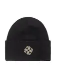 Woolen women's hat in black CZADT-0076A-99(Z24)