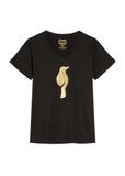 Czarny t-shirt damski TSHDT-0149-99(Z25)