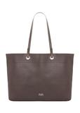 Brązowa groszkowana torebka shopper TOREC-1252-1I (Z26)