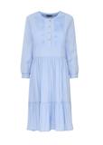 Błękitna plisowana sukienka mini SUKDT-0122A-62(W24)