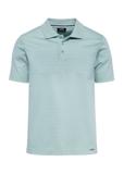 Bawełniana miętowa koszulka polo POLMT-0076-53(W25)