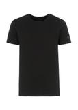 Czarny basic T-shirt męski  z logo TSHMT-0091-99(KS)