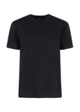 Czarny T-shirt męski z logo TSHMT-0094-99(Z23)